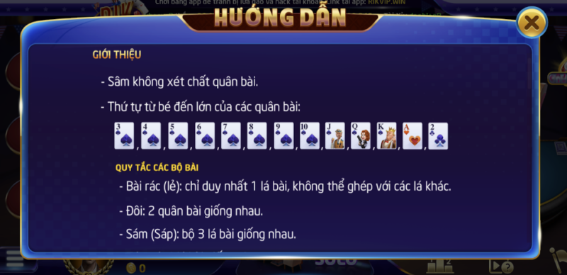 Chú ý quan trọng khi tham gia game bài Sâm Lốc tại Rikvip