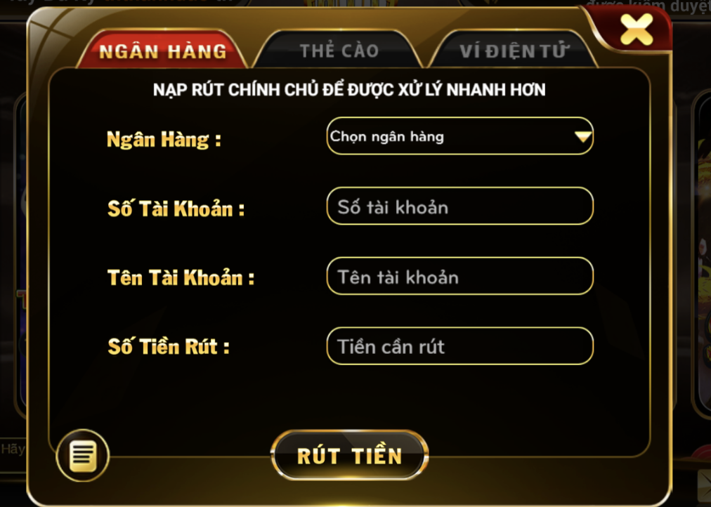 Rút tiền thỏa sức với những ưu điểm tuyệt vời